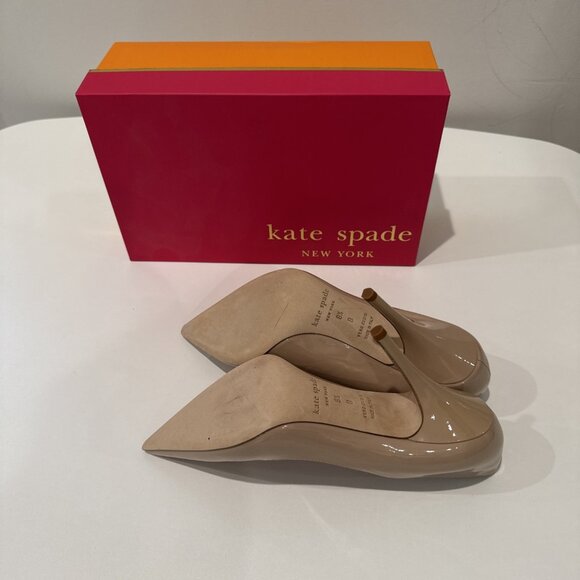 Kate Spade Licorice Powder Patent Leather High Heeled Shoes - Picture 2 of 7